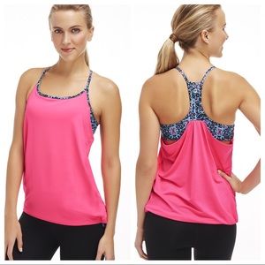 NWT Fabletics Pink Norwalk Tank Sz S